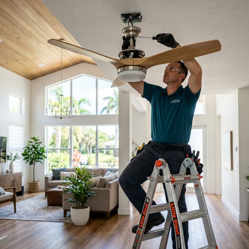 Safe ceiling fan installation