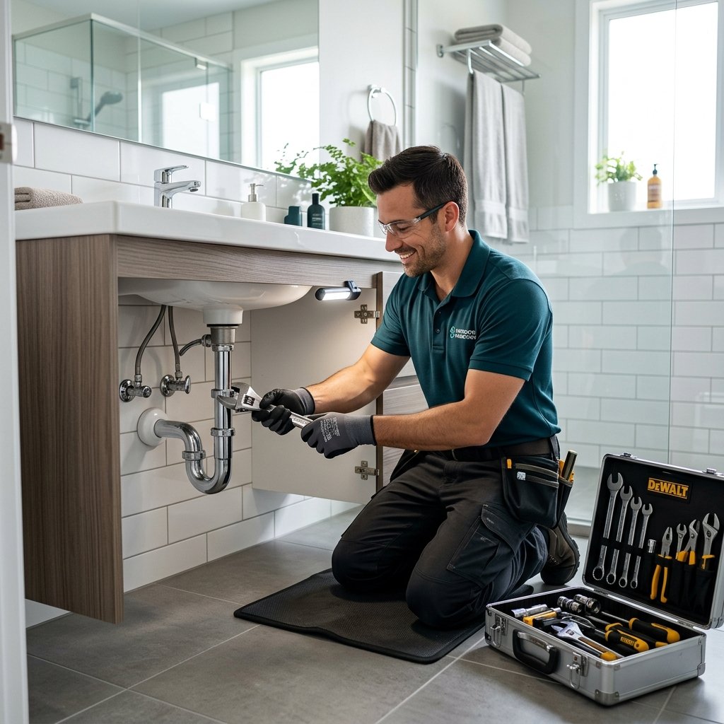 Technician performing preventive maintenance and repairs